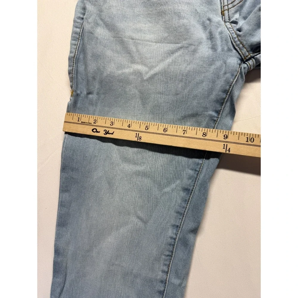 True Religion Billie Mid Rise Straight Jeans Men 32 Blue Light Wash Denim Cotton